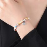 Beach Starfish Pendant Conch Bead Shell Bracelet - Image 2