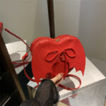 Heart Shape Bag Strap Design Bat Wings One Shoulder Crossbody Bag - Image 3