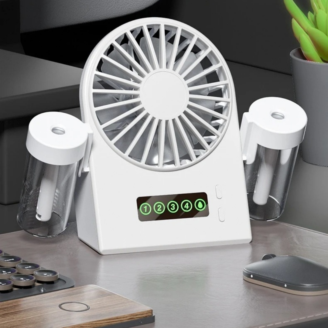 0541f8bc-a568-436b-9fcc-0d31a42a4ef5.jpg Spray Humidification Portable Mini Rechargeable Handheld Fan - Image 1