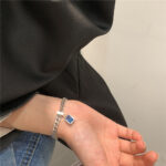 Persian Gulf Navy Blue Zircon Unique Lucky Bracelet - Image 3