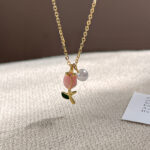 Tulip Pearl Necklace Female Pendant Clavicle Chain - Image 6