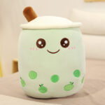 Cute Fruit Drink Plush Stuffed Soft Strawberry Milk Tea Plush Boba Tea Cup Toy Bubble Tea Pillow Cushion Kids Gift - Image 8