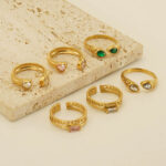 Women's Fashion Temperament Stainless Steel Diamond Ring - Image 2