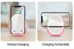 Portable vertical with fill light mirror wireless charger for mobile phone bracket - Image 3