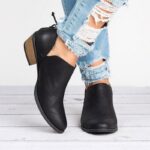 Autumn Women Shoes Retro High Heel Ankle Boots - Image 8