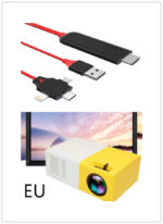 Portable Projector 3D Hd Led Home Theater Cinema HDMI-compatible Usb Audio Projector Yg300 Mini Projector - Image 7