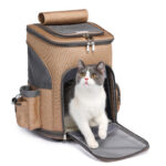 Portable Folding Trolley Pet Backpack Traveling Cat Backpack With Universal Wheel Trolley Pet Bag - Image 2