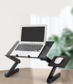Folding Computer Desk Notebook Computer Stable With Double Fan - Image 3