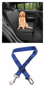 Dog Car Seat Cover View Mesh Pet Carrier Hammock Safety Protector Car Rear Back Seat Mat With Zipper And Pocket For Travel - Image 8