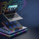 Cross-Border New Product Notebook Cooler Office Desk Adjustable Rgb Notebook Cooler - Image 4