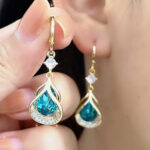 Micro Inlaid Zircon Exquisite Elegant Luxury Light Luxury High-end Earrings - Image 7