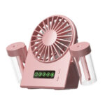 Spray Humidification Portable Mini Rechargeable Handheld Fan - Image 4