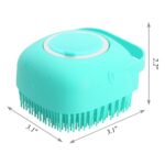 Pet Dog Shampoo Massager Brush Cat Massage Comb Grooming Scrubber Shower Brush For Bathing Short Hair Soft Silicone Brushes - Image 5