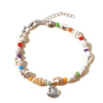 Beach Starfish Pendant Conch Bead Shell Bracelet - Image 5