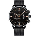 Mens Business Luxury Watches For Men Mesh Band Quartz Watch - Image 3