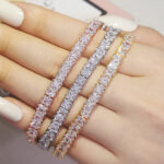 Simple Square Zircon Bracelet Personality - Image 5