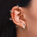 Punk Devil-clawed Earrings Ins Gothic Style Alloy Ear Clip And Ear Hook Jewelry - Image 3
