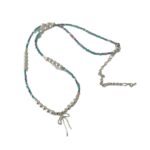 Pearl Crystal Bow Necklace For Women - Image 5