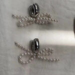 Bow Hand-woven Round Ring Earrings - Image 3