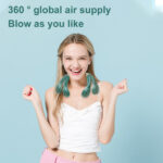 New Leaf Less Neck Hanging Fan Outdoor Portable Silent USB Charging - Image 3