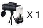 Compatible with Apple, Monocular Telescope Zoom Scope with Compass Phone Clip Tripod - Image 7
