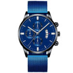 Mens Business Luxury Watches For Men Mesh Band Quartz Watch - Image 6