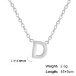 26 English Letter Steel Color Concentrate Polished Welding Cross Chain - Image 6