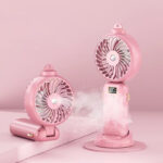 Digital Display Folding Spray Cooling Fan Handheld - Image 4