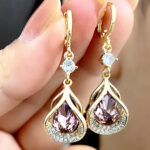 Micro Inlaid Zircon Exquisite Elegant Luxury Light Luxury High-end Earrings - Image 5