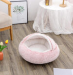 2 In 1 Dog And Cat Bed Pet Winter Bed Round Plush Warm Bed House Soft Long Plush Pets Bed Pet Products - Image 8