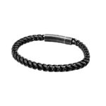 Men's Stainless Steel Round Mill Simple Fashion Titanium Steel Vintage Bracelet - Image 5