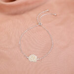 Silver Brass Lotus drop oil glow-in-the-dark bracelet - Image 4