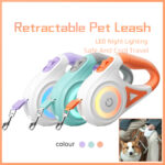 Dog Leash Retractable Leash And Dog Collar Spotlight Automatic Pet Dog Cat Traction Rope For Small Medium Dogs Pet Product - Image 5