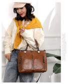 Retro Large-capacity Handbags Simple Crossbody Shoulder Bags For Women - Image 6