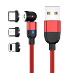 Data Cable 540 Degree Blind Suction Round Magnetic Charging Cable Three-in-one Bent Magnetic Cable - Image 8