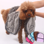 Dogs Cats Towels Super Absorbent Dog Bathrobe Microfiber Bath Towels Quick-Drying Cat Bath Towel For Pets Towel Dog Towels Pet Products - Image 3
