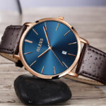Fashion Casual Watch Men Luxury Brand Mens Watches Leather Sport Waterproof Auto Date Quartz Wristwatch - Image 2