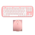 Wireless Keyboard And Mouse Set Girls Color Retro - Image 2