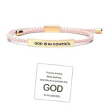 Pineapple Rope Bracelet Stainless Steel Engraved Single Rope Adjustable - Image 2