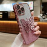 Hollow Butterfly Phone Case Gradient Transparent Plating Protective Cover - Image 7