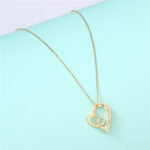Simple Heart-shaped Zircon Necklace For Women - Image 3