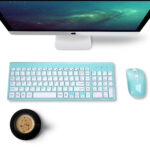 fashion wireless keyboard mouse set 2.4G thin   desktop laptop accessories - Image 4