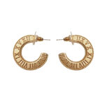 Roman Numeral Ring Shaped Earrings Design Sense - Image 2