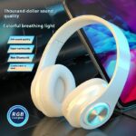 Bluetooth Headphone Head-mounted Wireless Bass E-sports Games Music Headset - Image 2