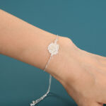 Silver Brass Lotus drop oil glow-in-the-dark bracelet - Image 6