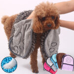 Dogs Cats Towels Super Absorbent Dog Bathrobe Microfiber Bath Towels Quick-Drying Cat Bath Towel For Pets Towel Dog Towels Pet Products - Image 2