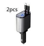 Metal Car Charger 100W Super Fast Charging Car Cigarette Lighter USB And TYPE-C Adapter - Image 9
