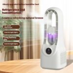 Household Mute Small Dormitory Refrigeration Spray Bladeless Fan