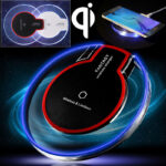 New Wireless Charging Dock Charger Crystal Round Charging Pad With Receiver For A-pple For Sanxing - Image 3