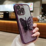 Hollow Butterfly Phone Case Gradient Transparent Plating Protective Cover - Image 6
